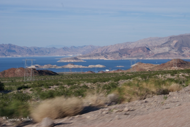 Looking back at Lake Mead Nevada