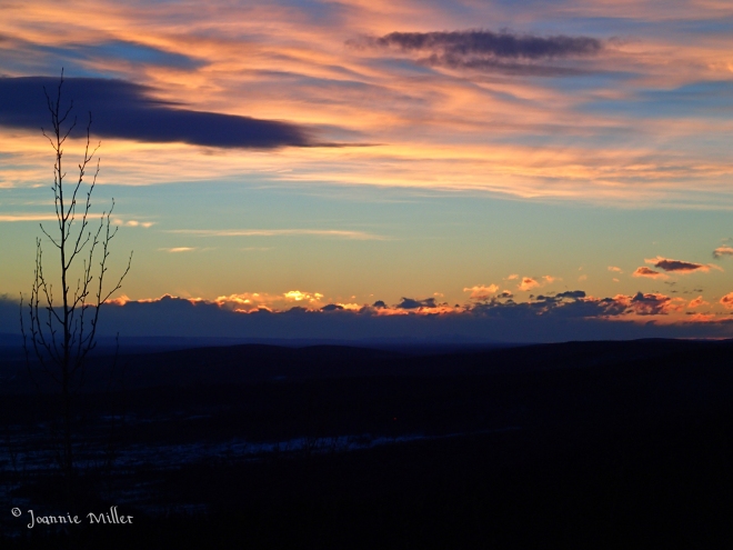Sunset outside of Fairbanks